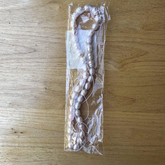 New Natural Rose Quartz Pearl Cultured Gemstones Pink Beads NOS Original Package - Picture 9 of 12